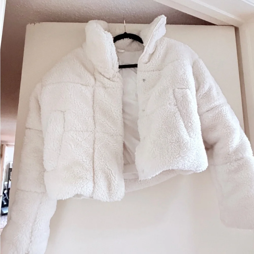 ALO IVORY yoga foxy Sherpa jacket - Picture 4 of 5